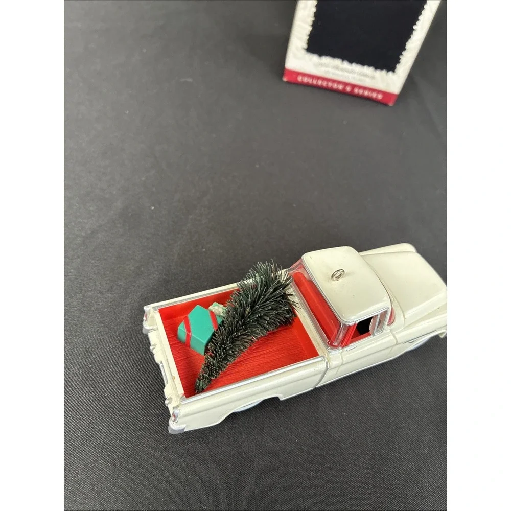Hallmark Keepsake Ornaments 1956 Ford 1957 Chevy Bel Air 1955 Chevy Truck Set 3